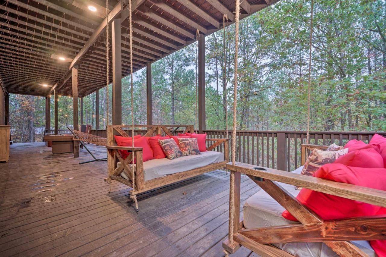 Broken Bow Cabin Deck With Hot Tub And Pool Table! Exterior photo